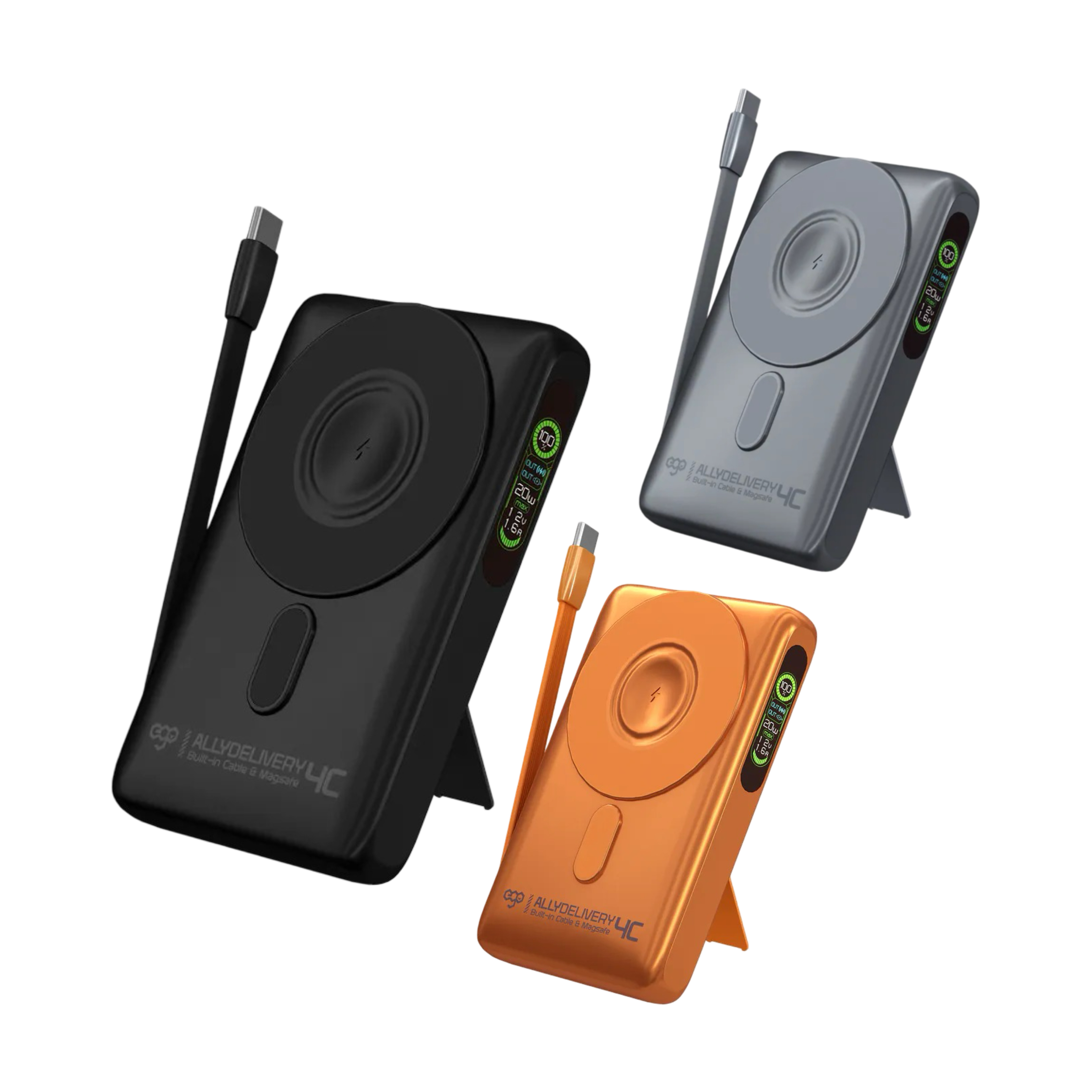 EGO AllyDelivery 4C 10000mAh 5in1 磁吸外置充電器（CCC 認證）