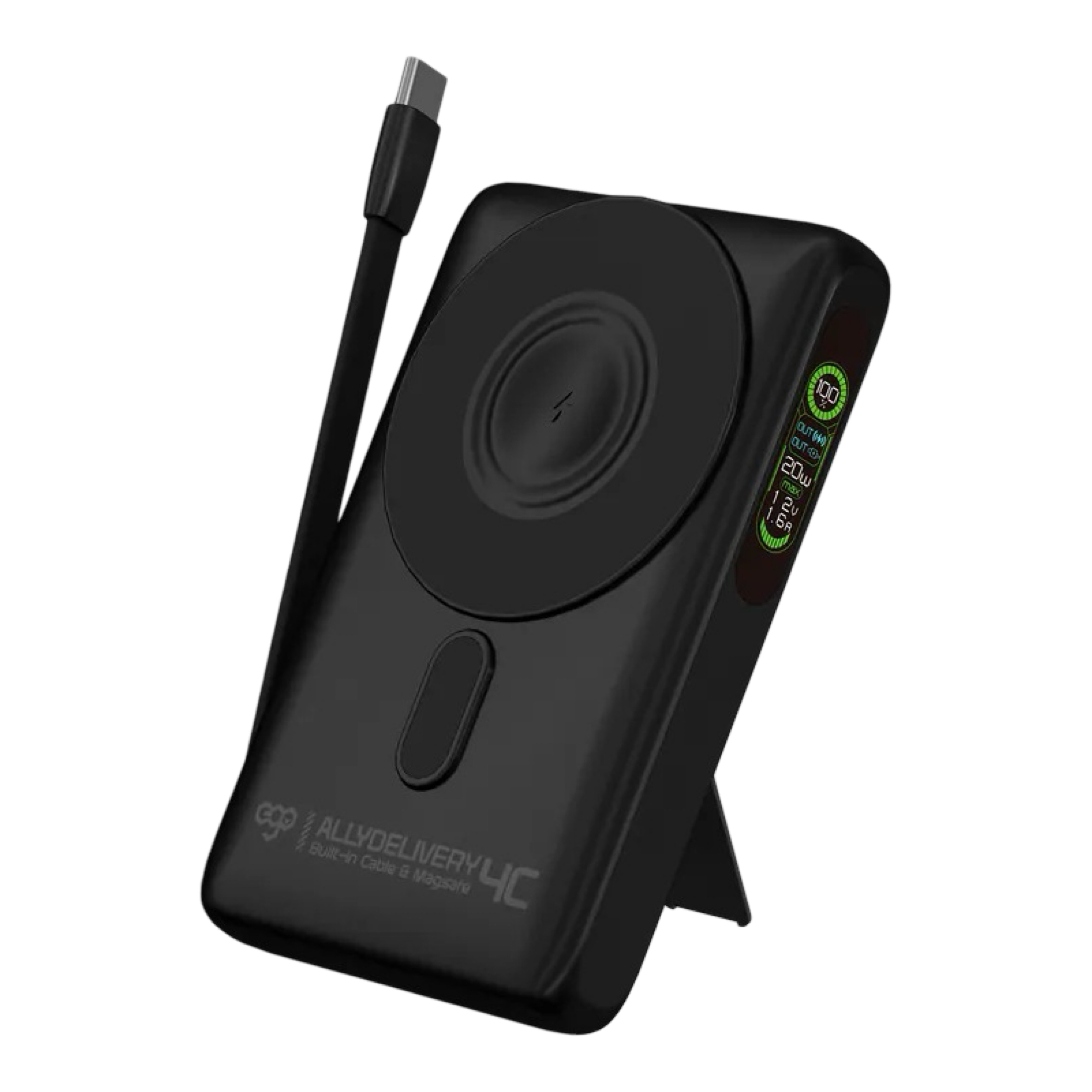 EGO AllyDelivery 4C 10000mAh 5in1 磁吸外置充電器（CCC 認證）