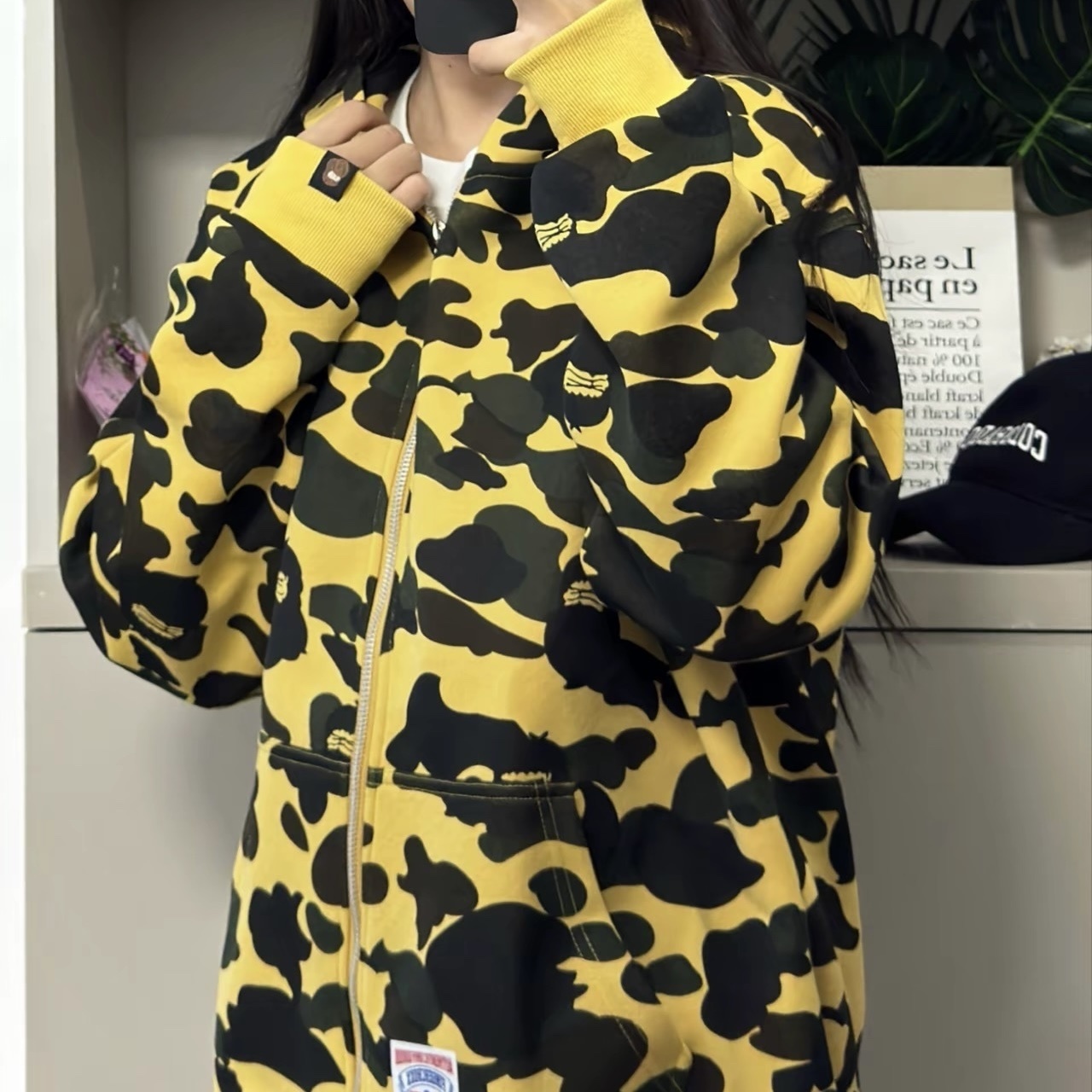 Fingercroxx FGXX BAPE A BATHING APE ZIP UP 鯊魚 拉鍊 外套 綠藍黑灰迷彩