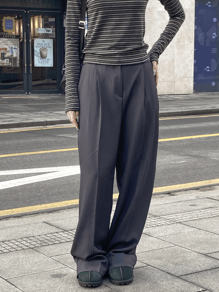 任何場合OK！經典打褶西裝長褲〈🇰🇷DAY 2〉