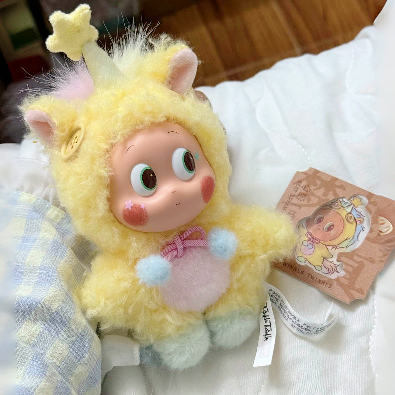 《泡泡瑪特-馬力全開毛絨掛件》星星人 全明星IP必收