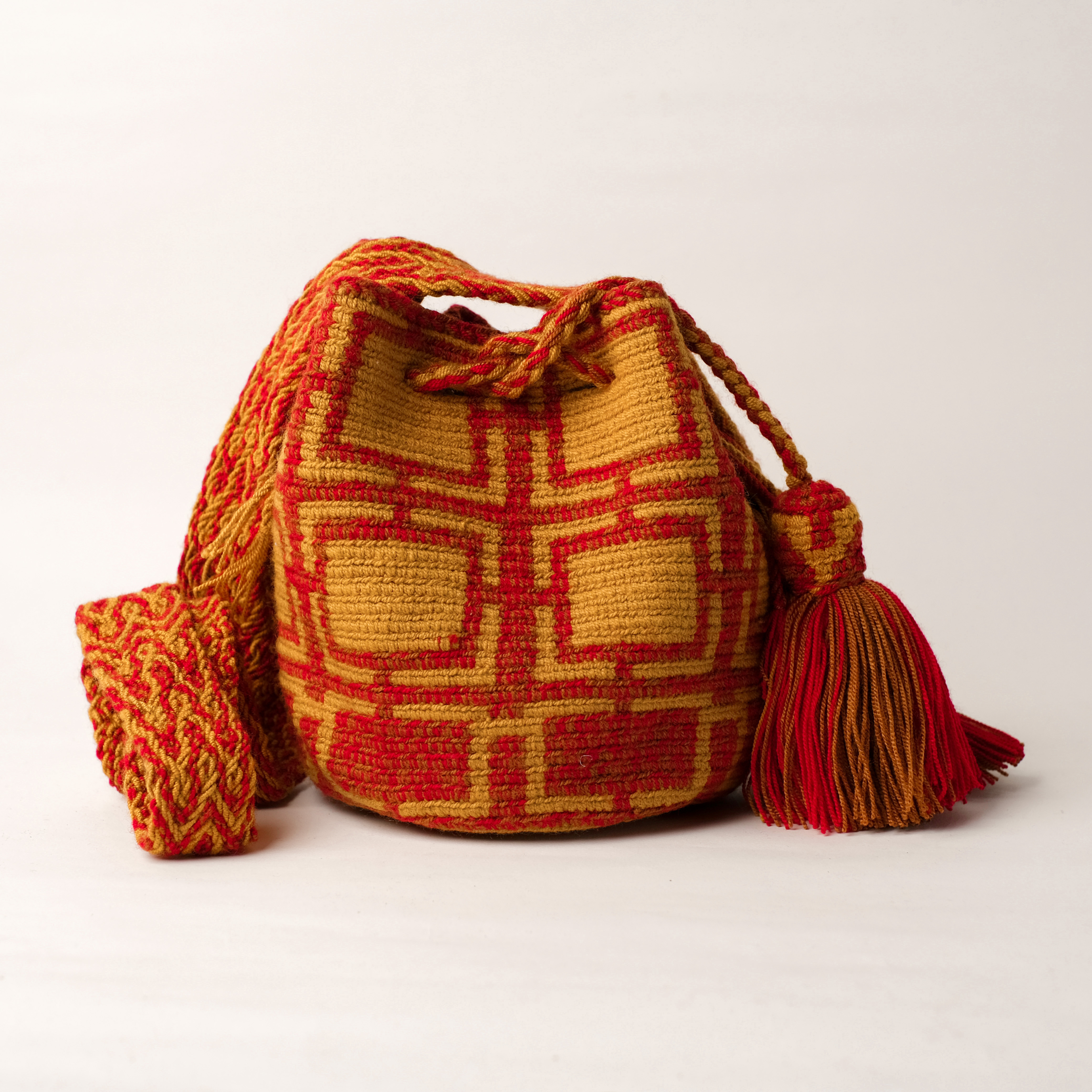 瓦尤編織包｜hojas caídas- 小｜哥倫比亞