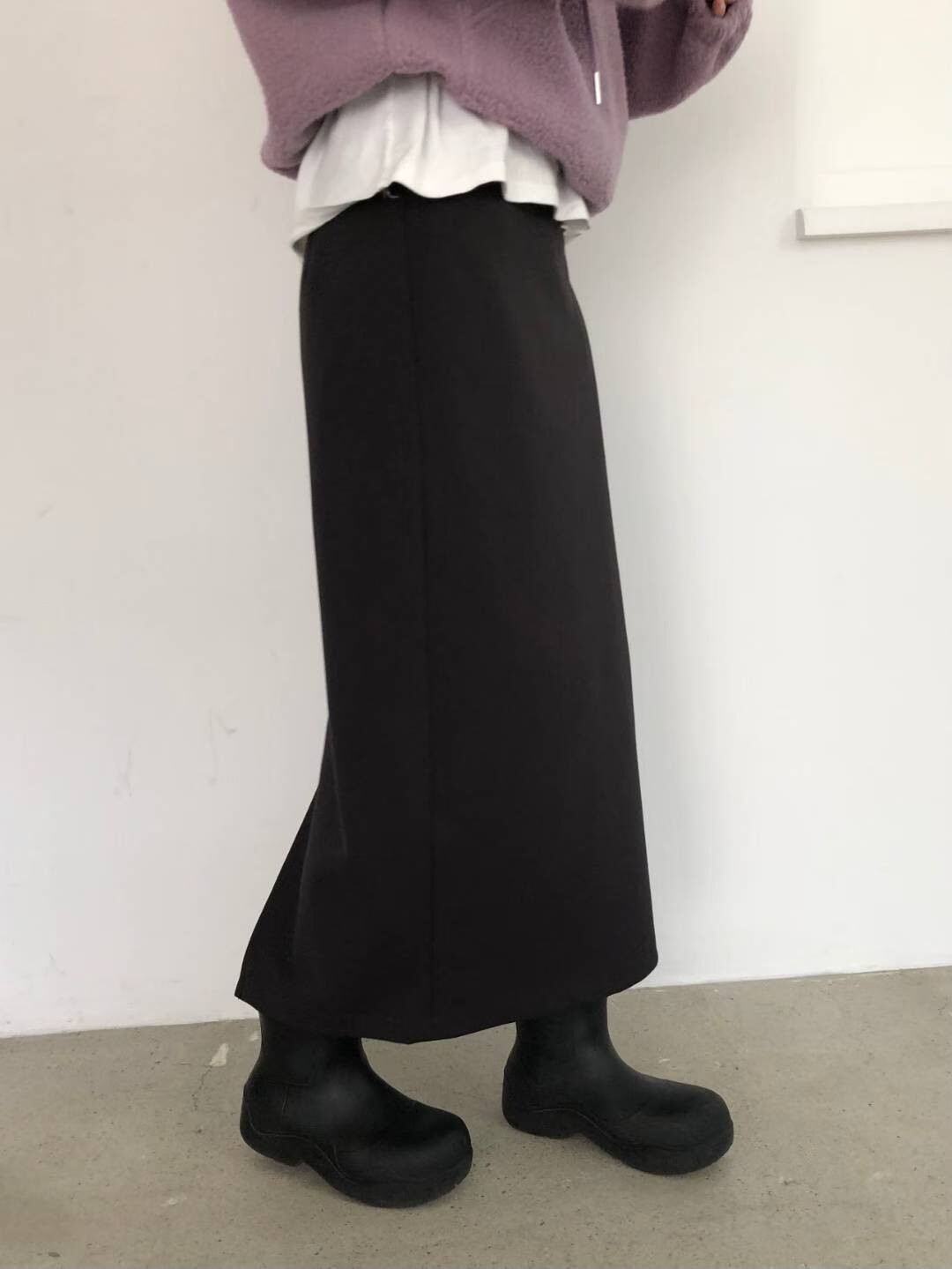 內刷毛西裝包裙