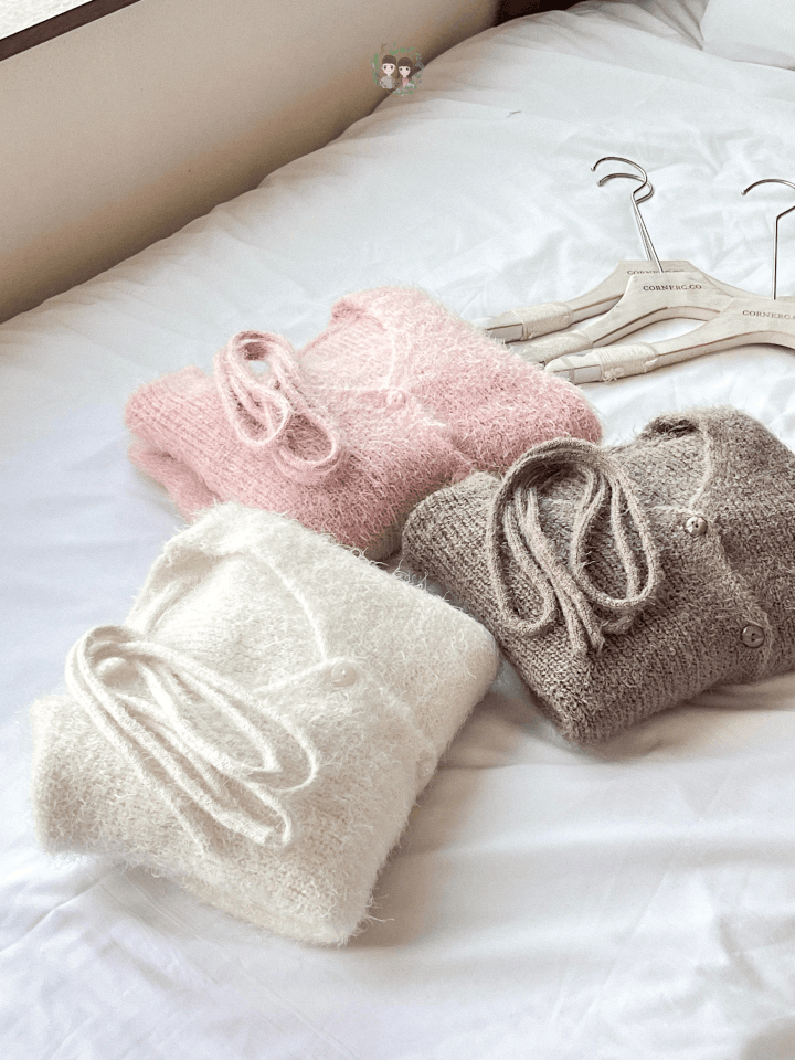 鬆軟毛毛頸帶外套Set〈🇰🇷DAY 2〉