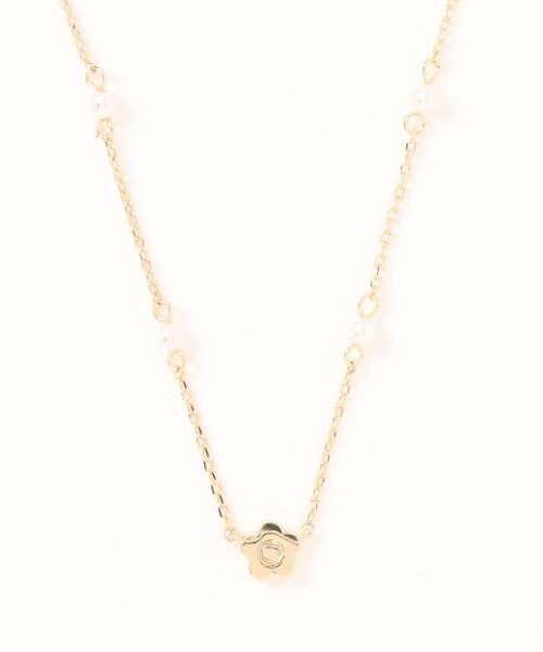 MARY QUANT / Station Pearl Necklace