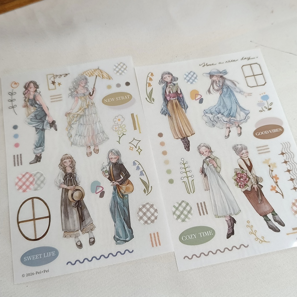 Pei+Pei．心緒日著 轉印貼紙