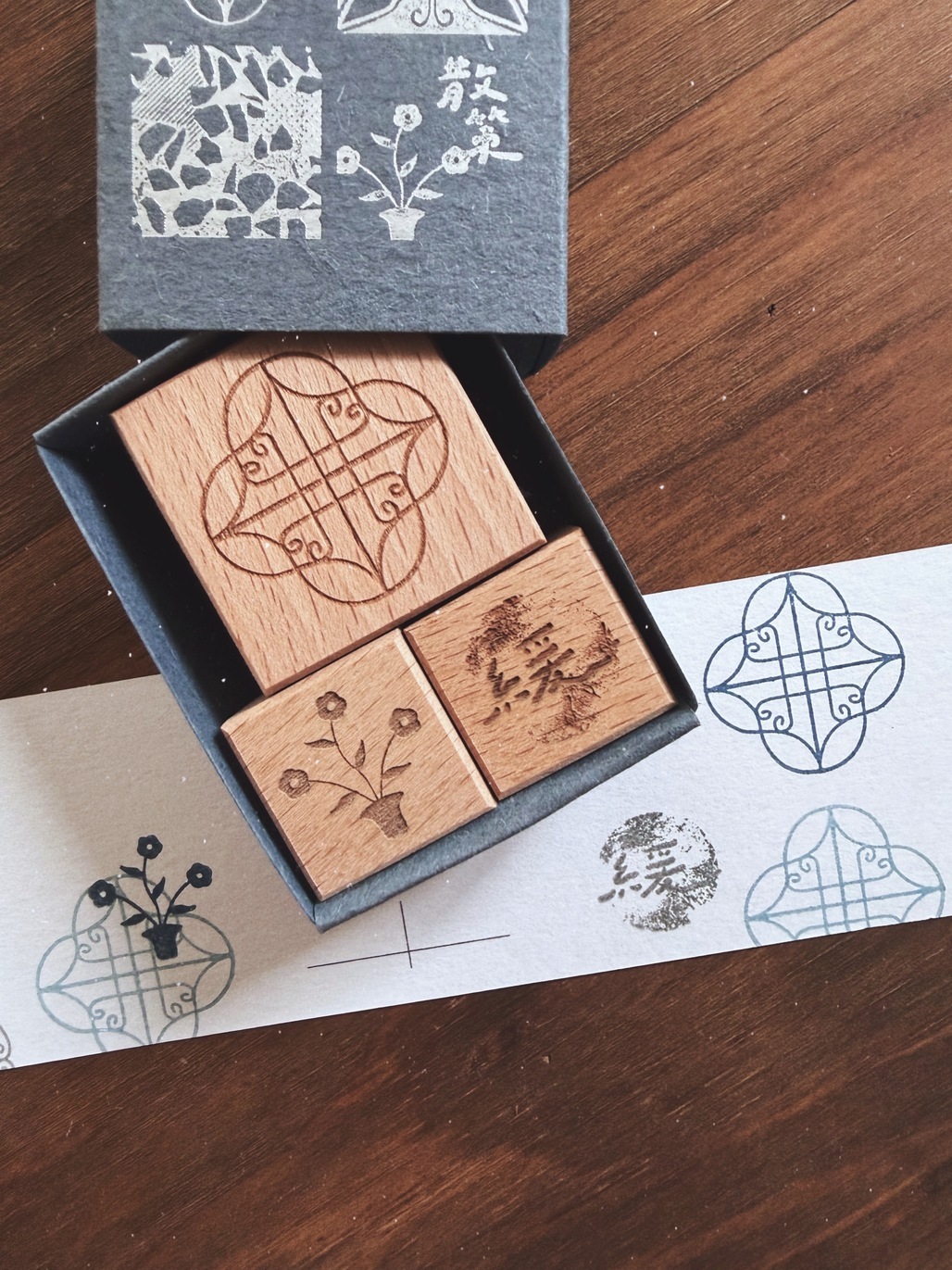 fafa製造所．散策6 櫸木水晶印章組