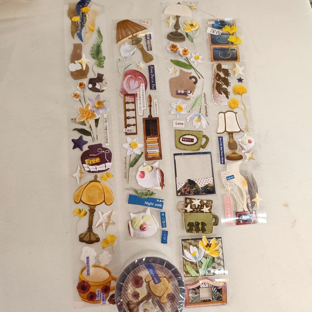 fafa製造所．Night owl 4cm亮面PET膠帶 <整捲/分裝>