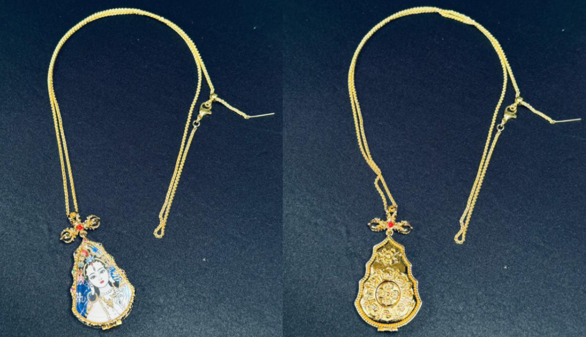 AG260115-Y67-DU250622901白度母唐卡 送 鈦鋼頸鏈 (需留中文全名，已包大寶法王開光證+布袋和雍和宮開光，不提供開光視頻，3月頭到貨只限尖沙咀門店自取）