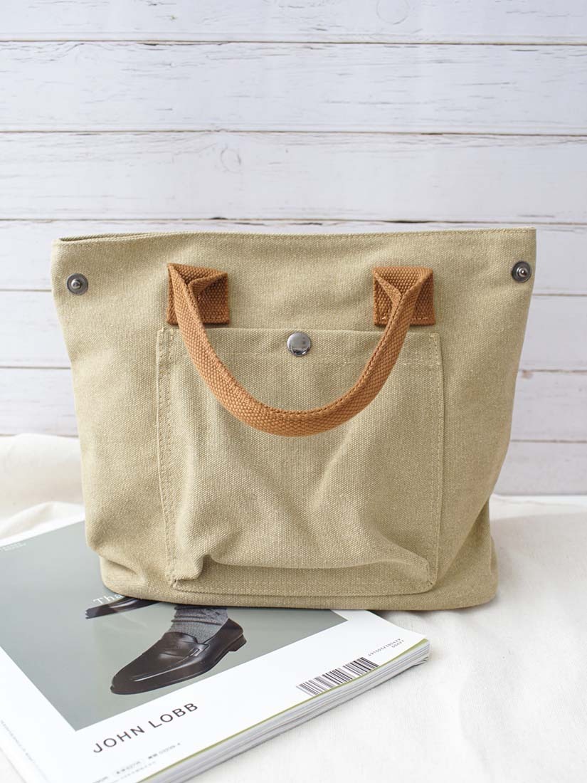 日系復古厚帆布水餃包(4色)