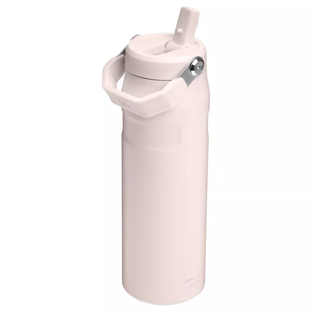 少 量 現 貨 / 預 購 產 品丨STANLEY IceFlow™ Bottle Flip Straw 2.0 24OZ ROSE QUARTZ 手提摺疊吸管杯