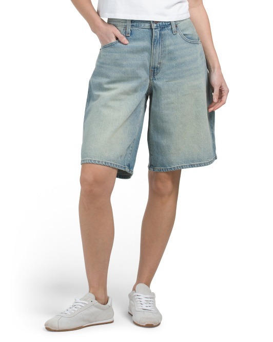 【預購】LEVIS H011655 女裝寬鬆老爹風牛仔短褲