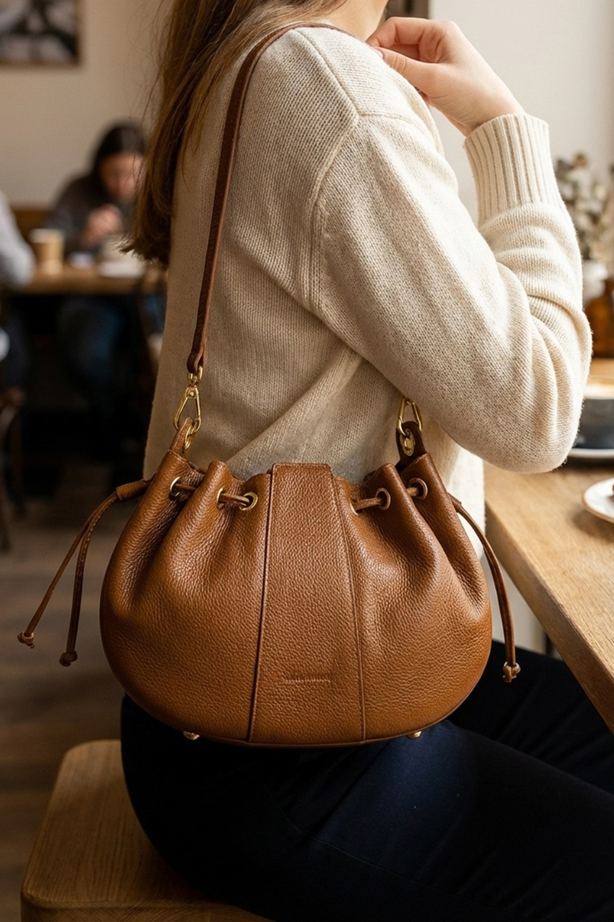 Cherry Paris Leather NOURA - 4198 Cognac 啡色