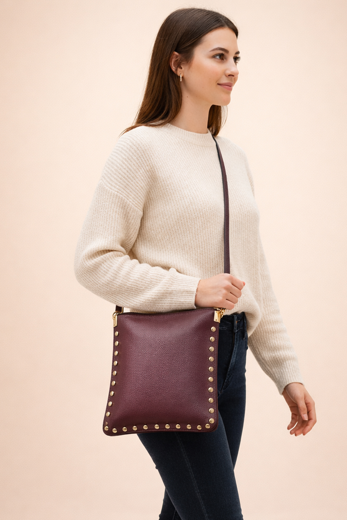 Cherry Paris Leather ALIETTE - 4202 Bordeaux 酒紅色