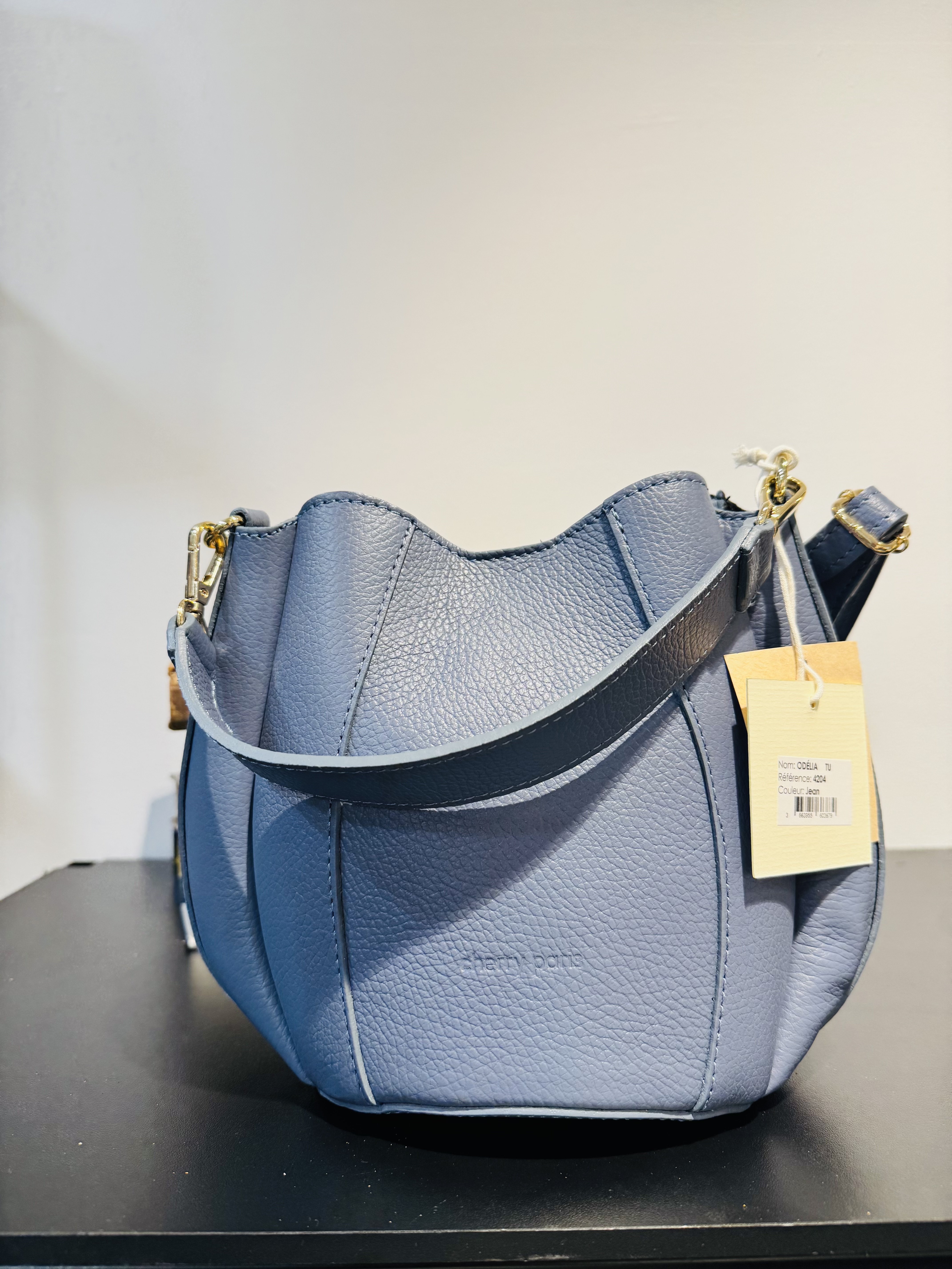 Cherry Paris Leather ODÉLIA - 4204 Jean 淺藍