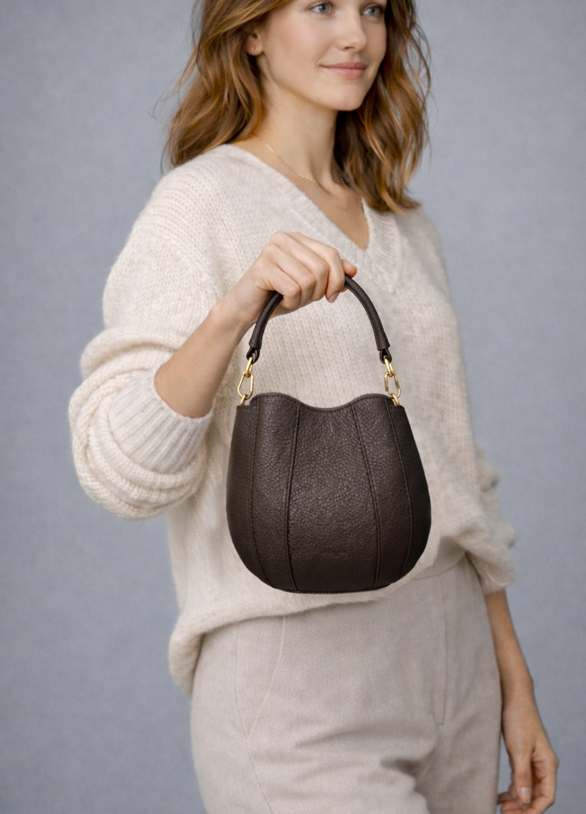 Cherry Paris Leather ODÉLIA - 4204 Chocolate 朱古力