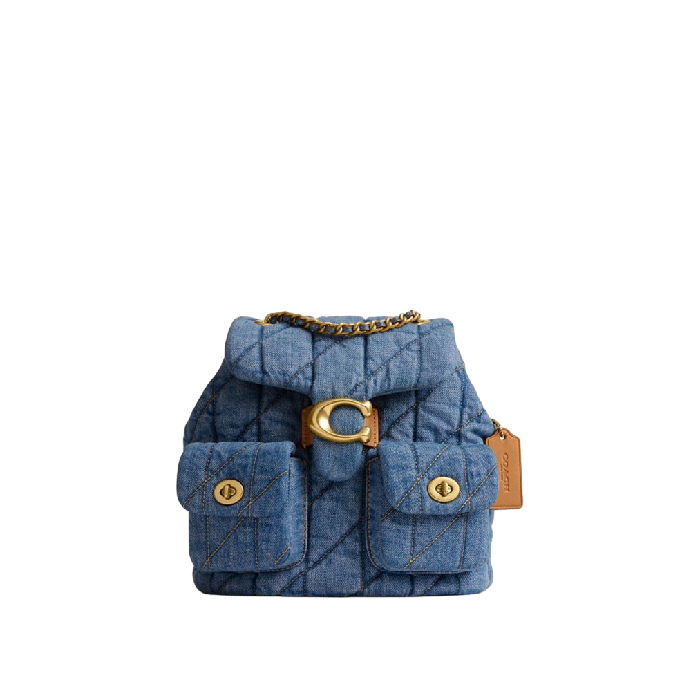 【Coach】Tabby Backpack With Quilting  丹寧