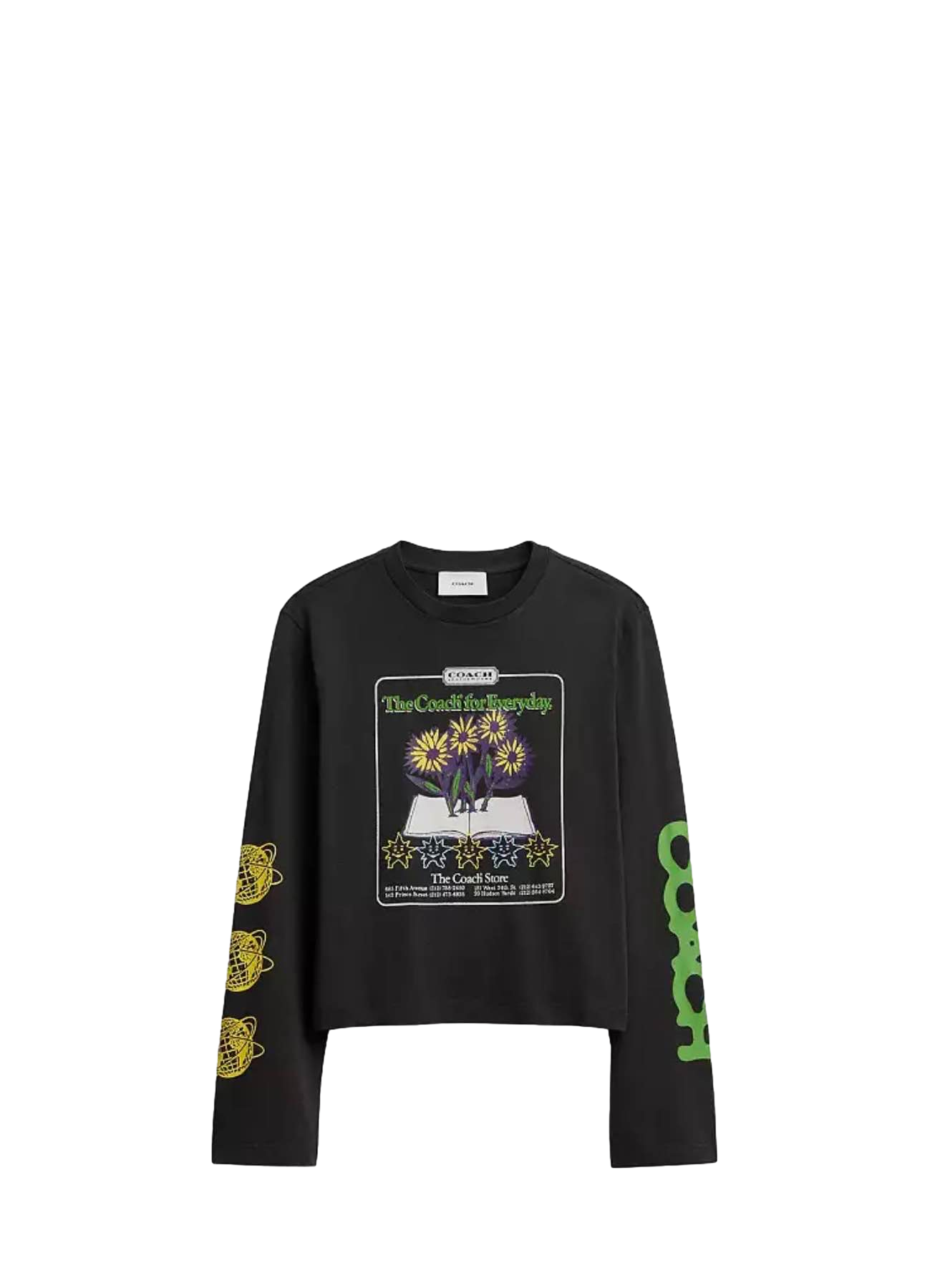 【Coach】Grphic Lng Sleeve  黑