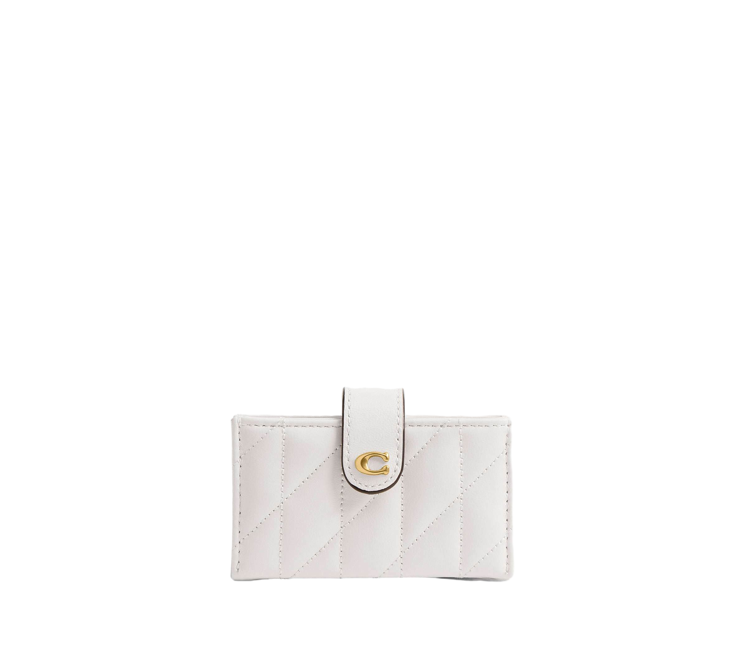 【Coach】Essential Multi Card Holder With Pillow Quilting  白