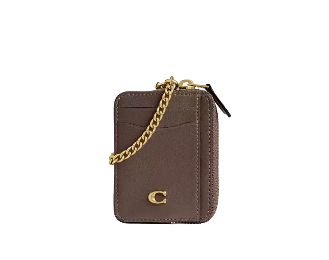 【Coach】Essential Chain Card Case  深石灰