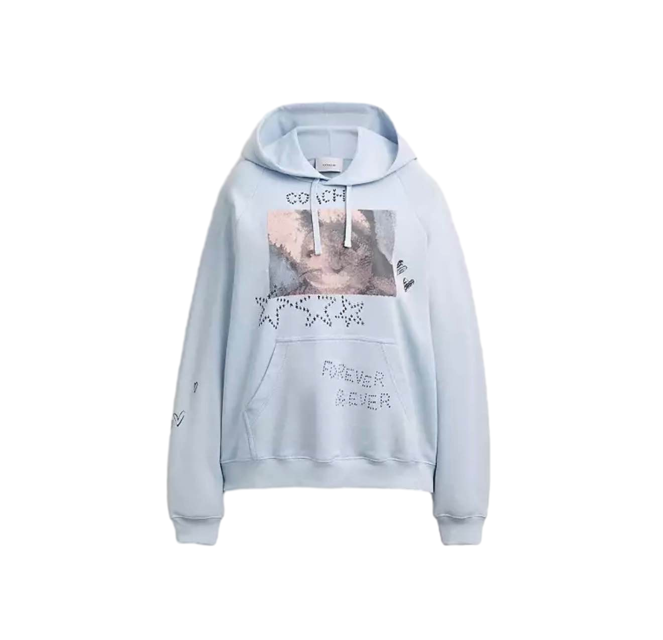 【Coach】Bunny Hoodie  淺藍