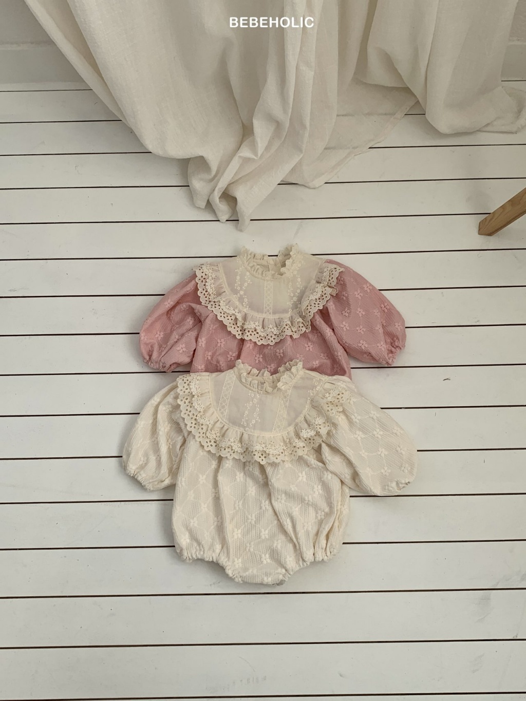 正韓春bebeholic 嫩嬰春季小花包屁衣