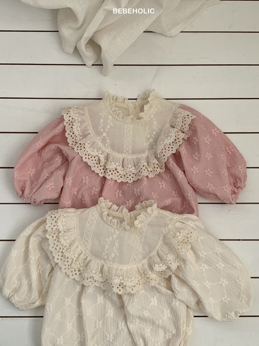 正韓春bebeholic 嫩嬰春季小花包屁衣