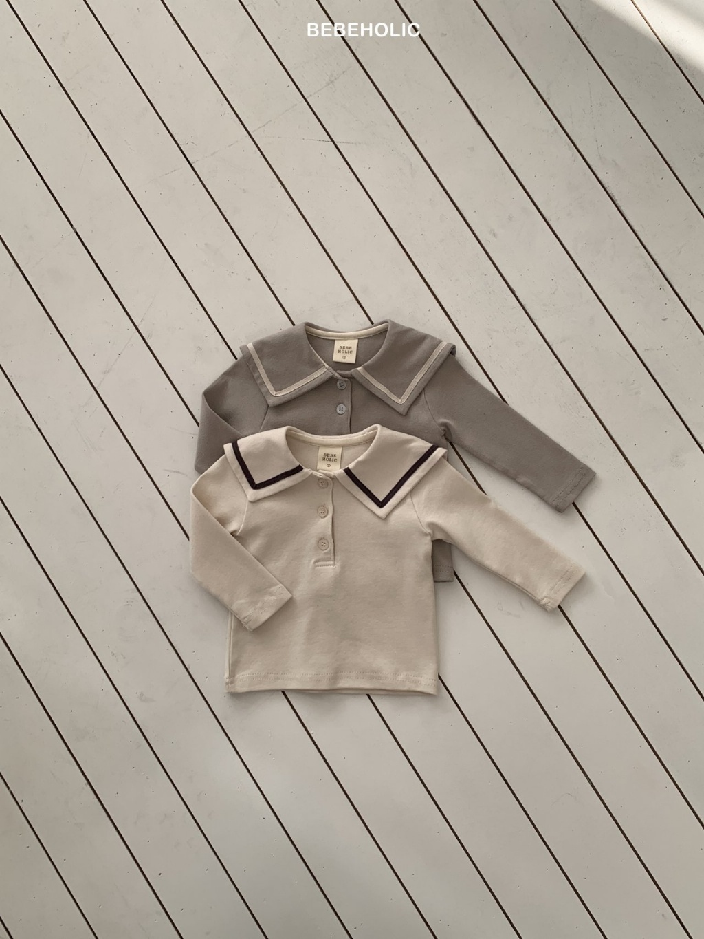 正韓春bebeholic 嫩嬰海軍領上衣