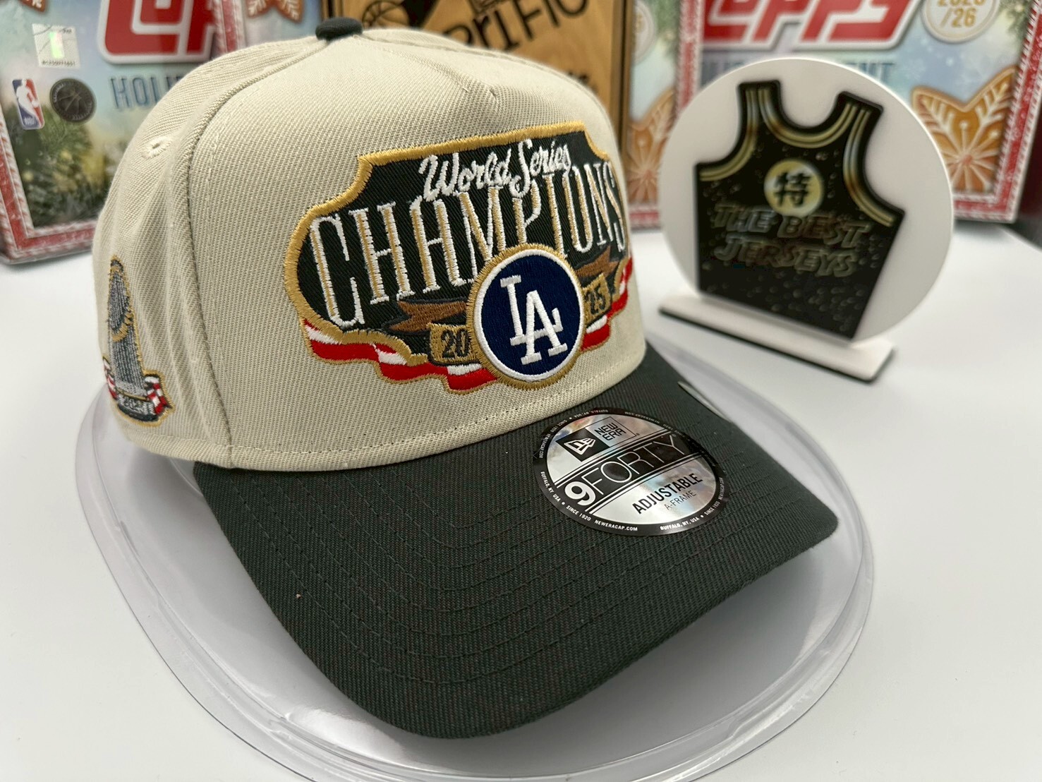 MLB帽子 Los Angeles Dodgers 道奇冠軍帽 2025 冠軍帽 老帽 New Era 9FORTY 可調式 全新