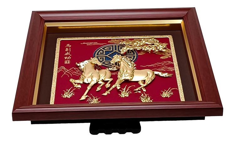 鹿港窯 雙馬奔騰