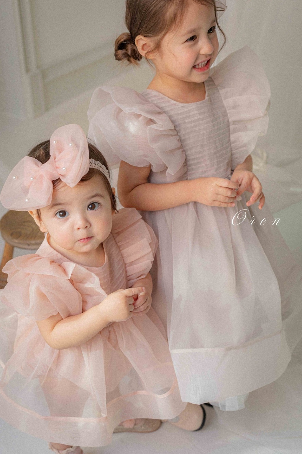 正韓春oren 嫩嬰春季夢幻包屁裙