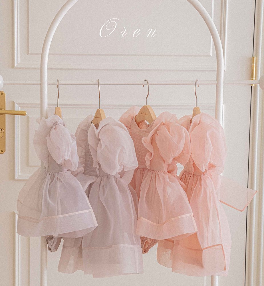 正韓春oren 嫩嬰春季夢幻包屁裙