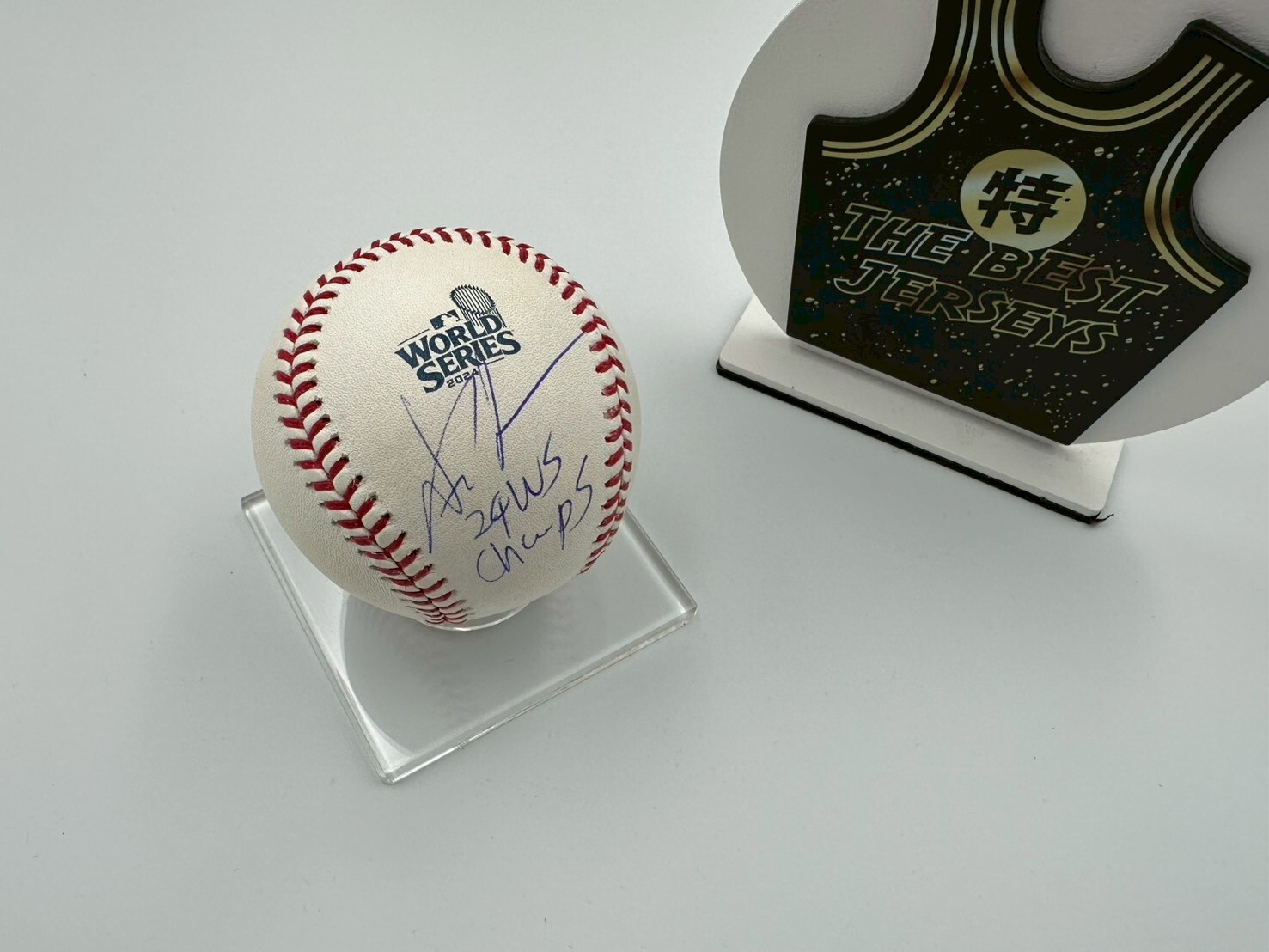 MLB棒球 親簽含認證 Yoshinobu Yamamoto 洛杉磯道奇 24 WS CHAMP Rawlings Baseball Fanatics 官方雷射編號 全新