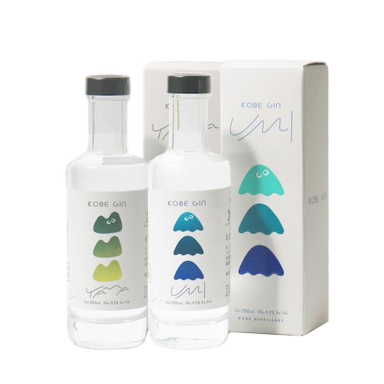 Yama gin & Umi gin KOBE GIN 神戶蒸餾所GIN UMI & YAMA 馬年2支裝禮盒
