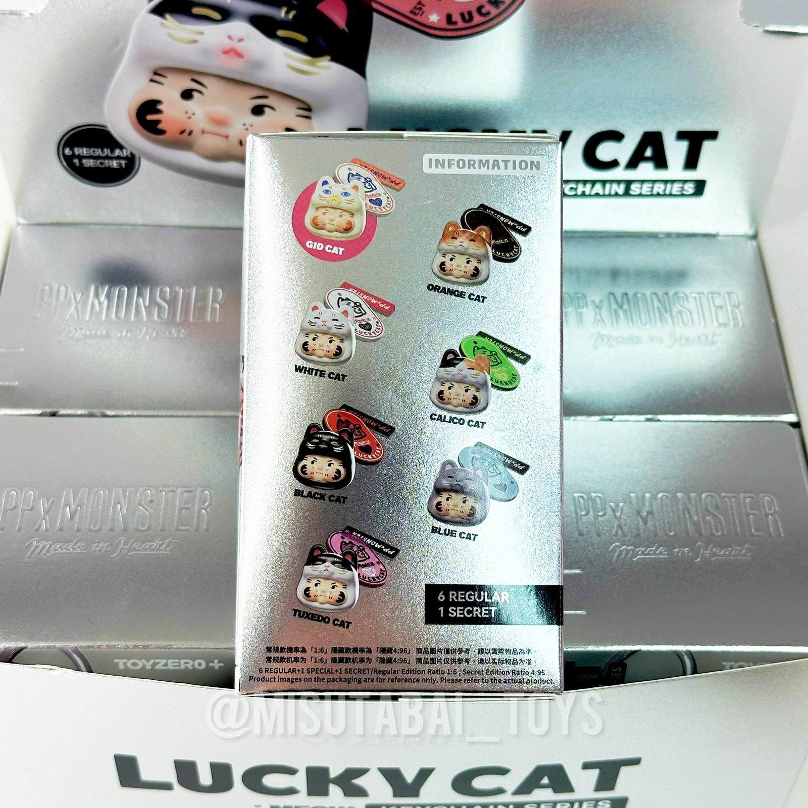 PP X MONSTER Lucky Cat Keychain Series