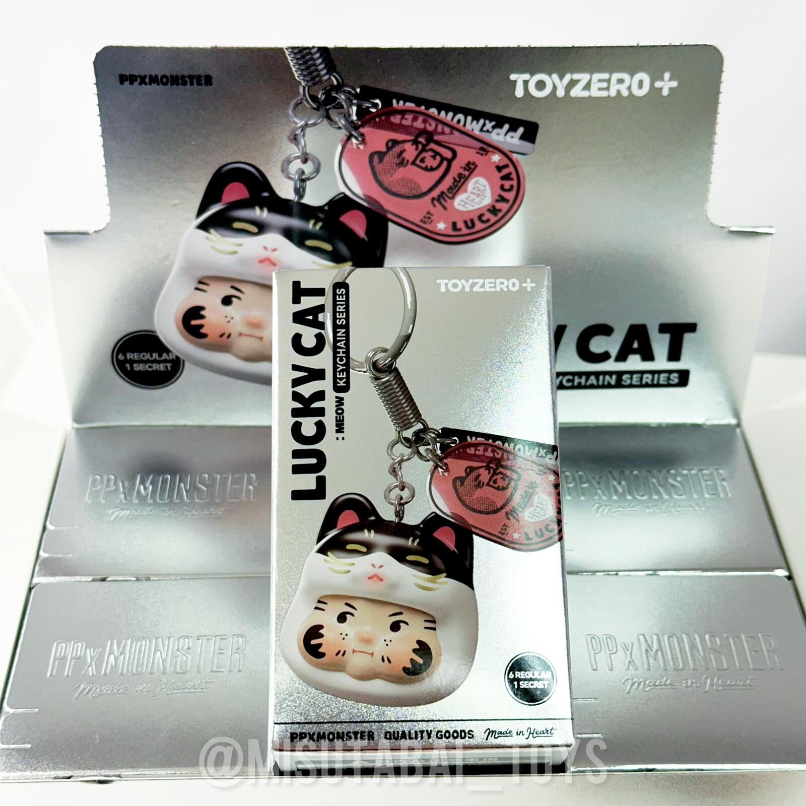 PP X MONSTER Lucky Cat Keychain Series