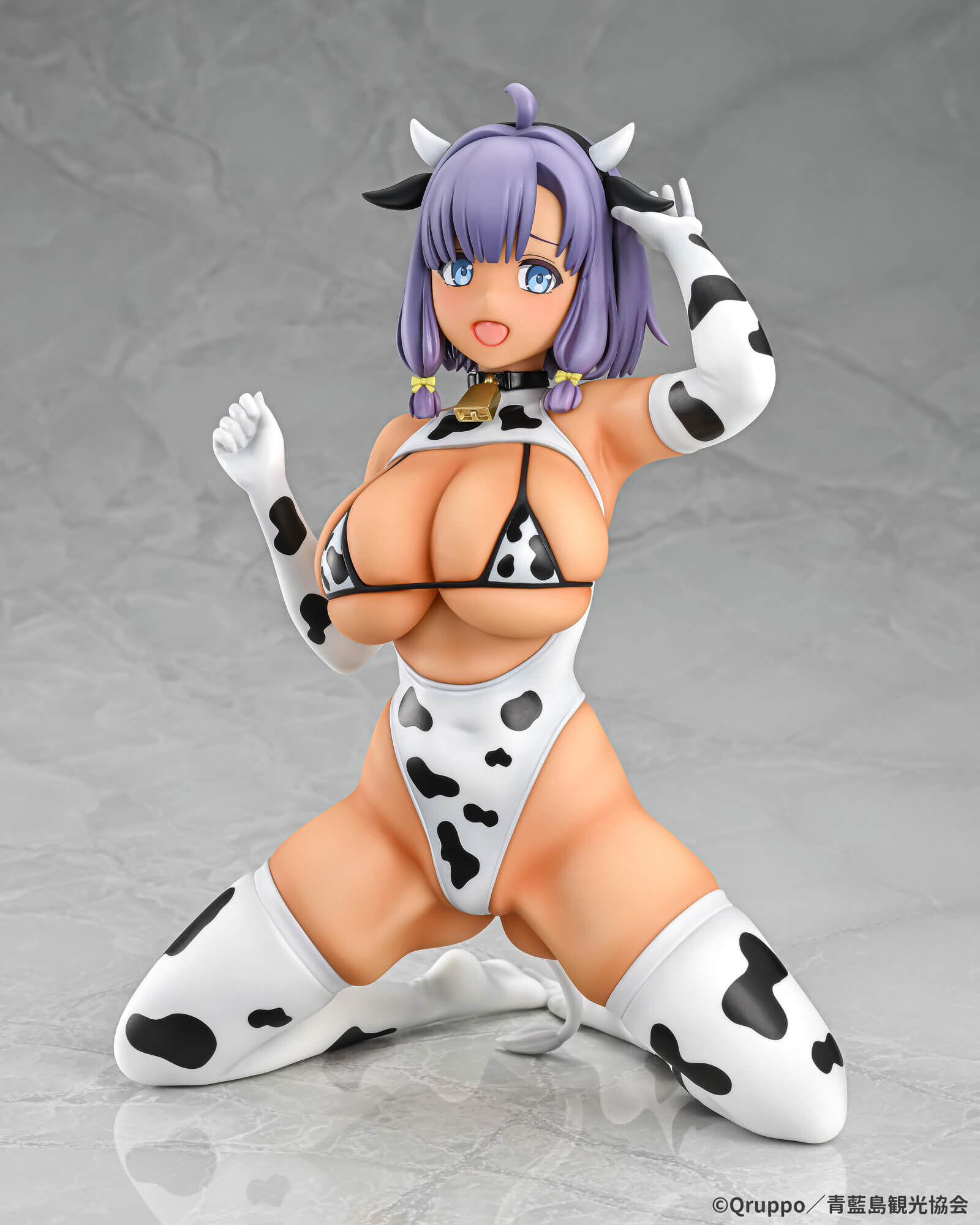 「R18.Japan」「預購」日版 Q-six ぬきたし THE ANIMATION 畔美岬 牛柄コスチューム 日焼けVer. 1/5 Scale Figure