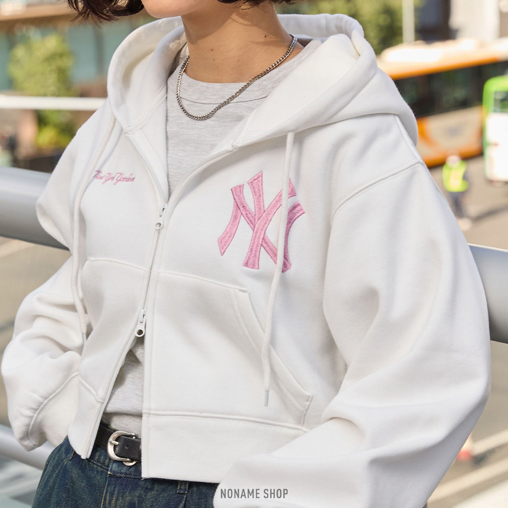 MLB 美國職棒大聯盟 短版 雙拉鍊 連帽 外套 四色 (女款)