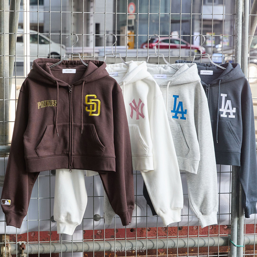 MLB 美國職棒大聯盟 短版 雙拉鍊 連帽 外套 四色 (女款)