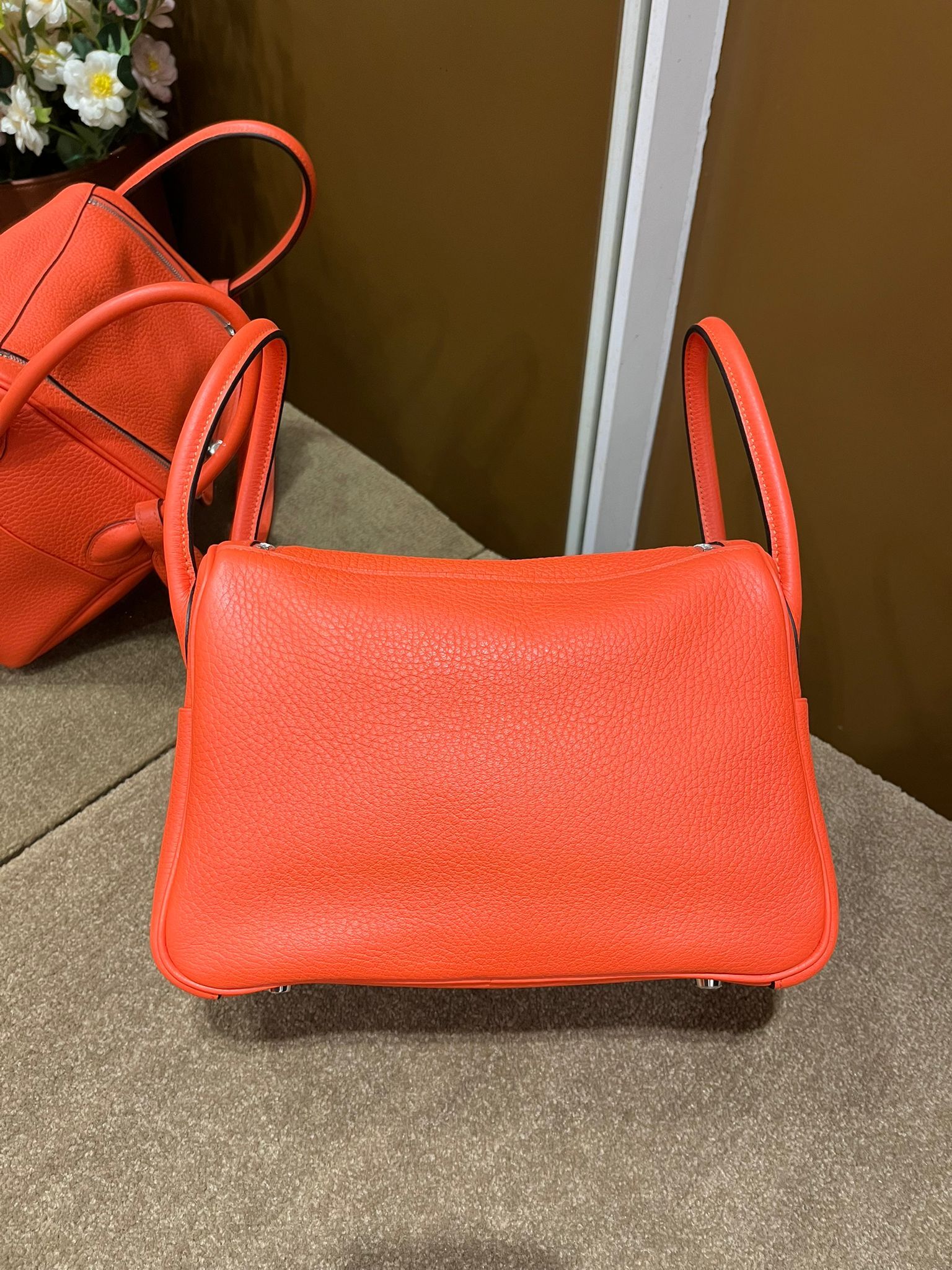 Lindy 26 橙色拼啡色 ck tc A (二手 95%new)