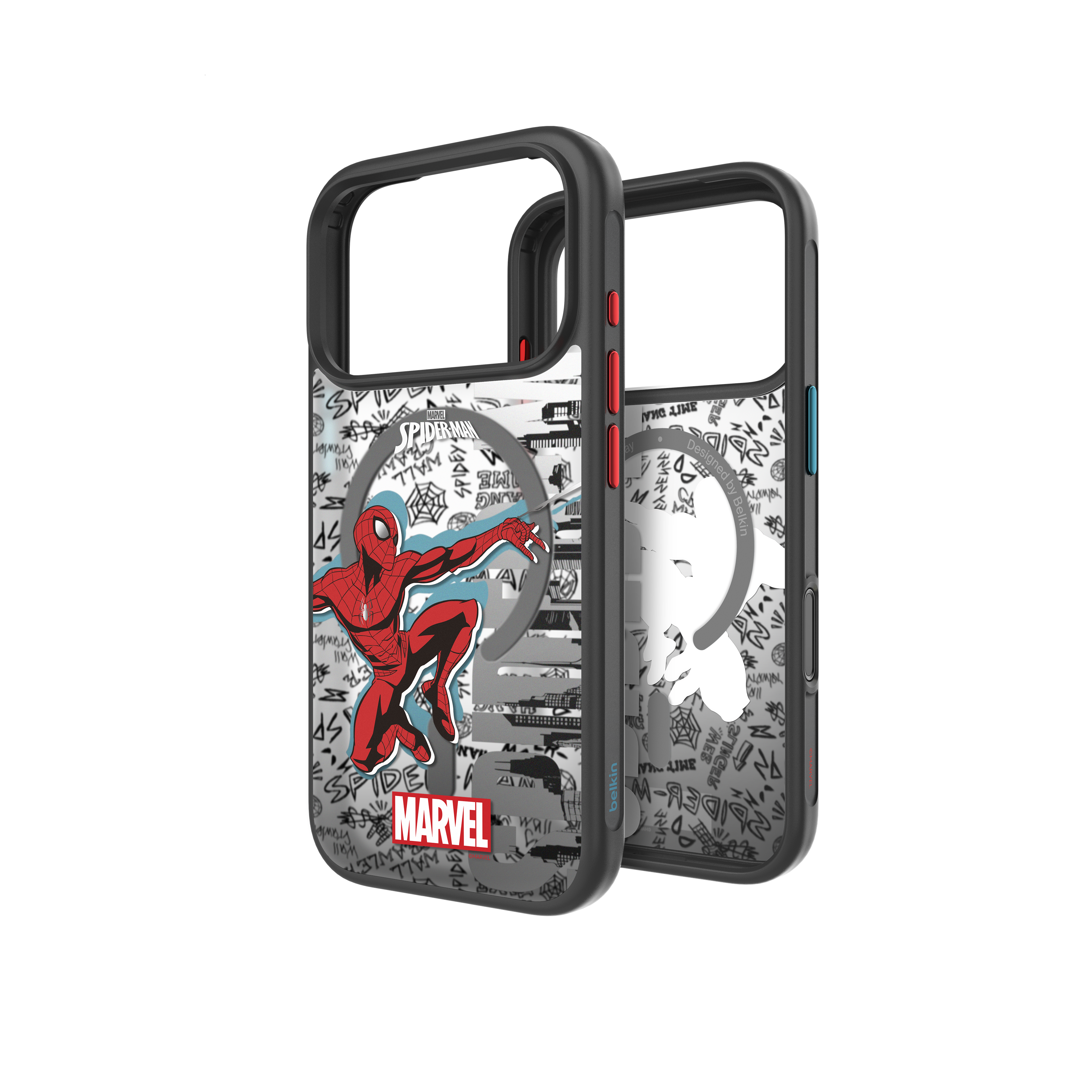 SheerForce™ Magnetic Qi2 Protective for iPhone 17 Series (Spider-Man, Marvel Collection) [MSA046]