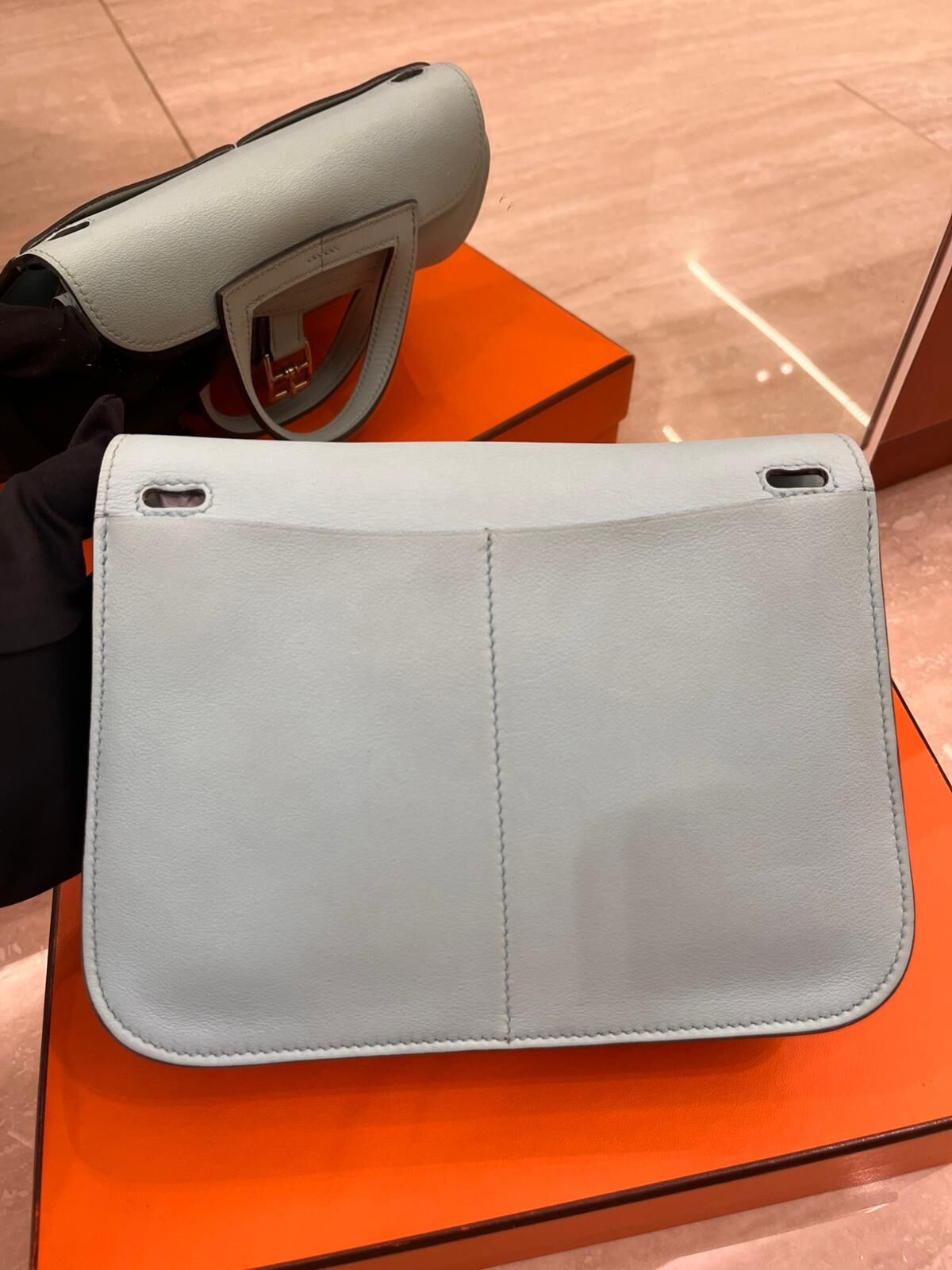 Mini Halzan 馬卡龍藍  ck swift A（二手95%new）