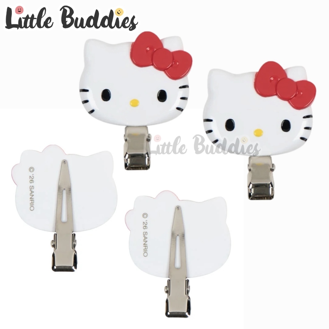 日本 Sanrio 新生活個人飾品系列 - 迷你頭形髮夾對裝