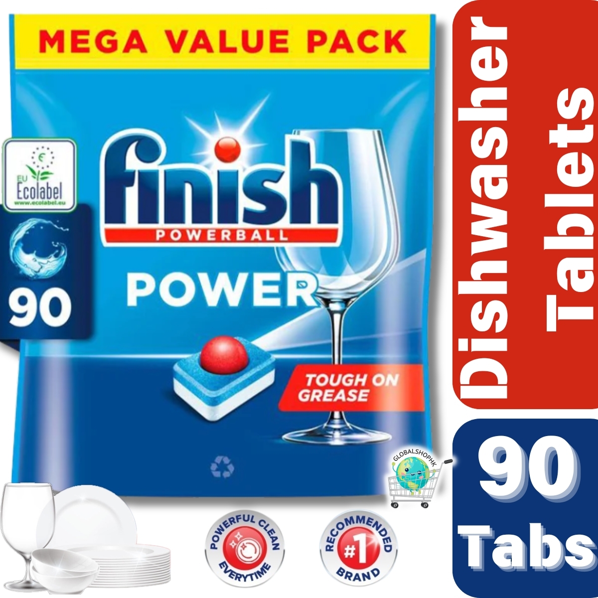 亮碟 - Finish 亮碟洗碗機專用洗碗凝珠, 90粒