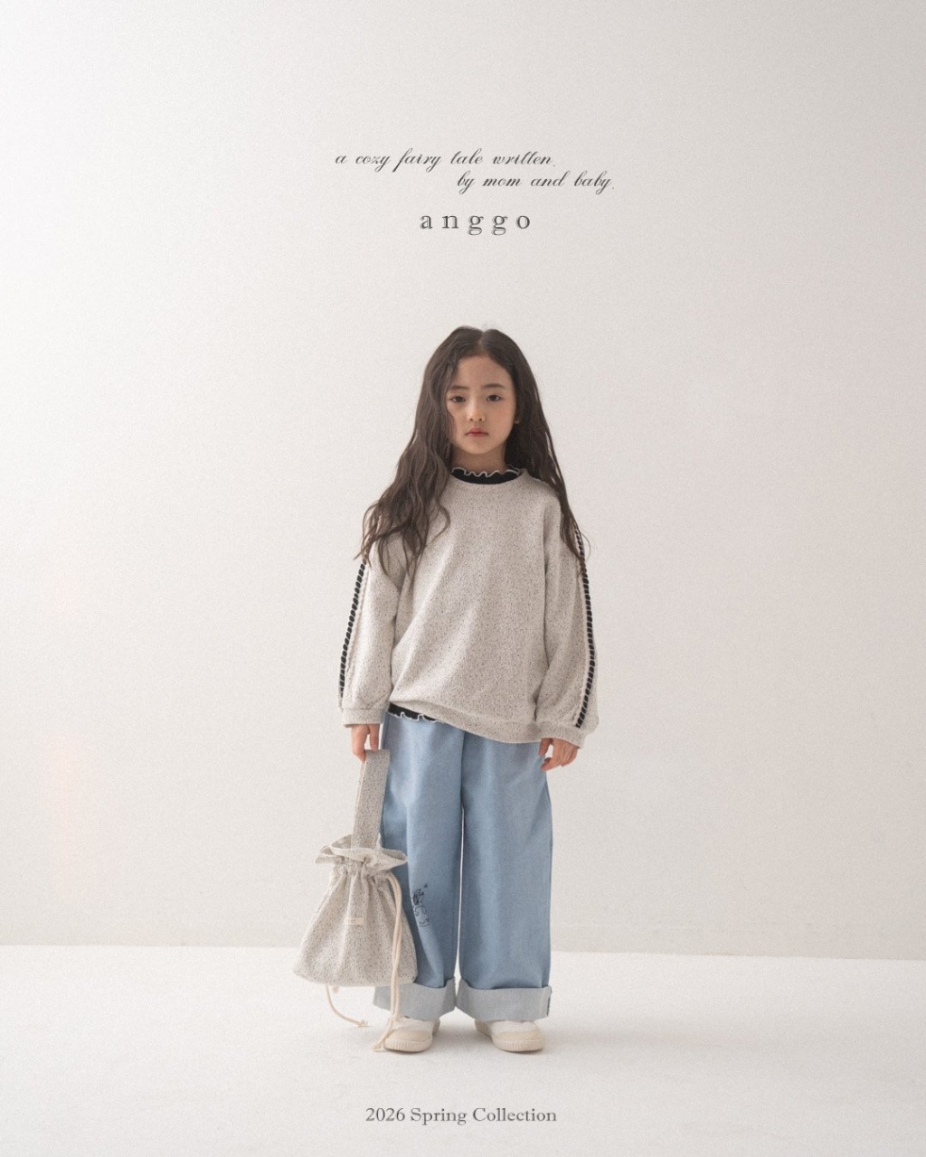 正韓春Anggo 雪花滾邊上衣