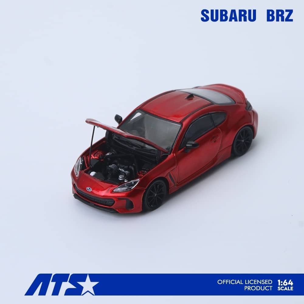 PO-$180 * ATS * 1:64 SUBARU BRZ ZD8 METALLIC RED