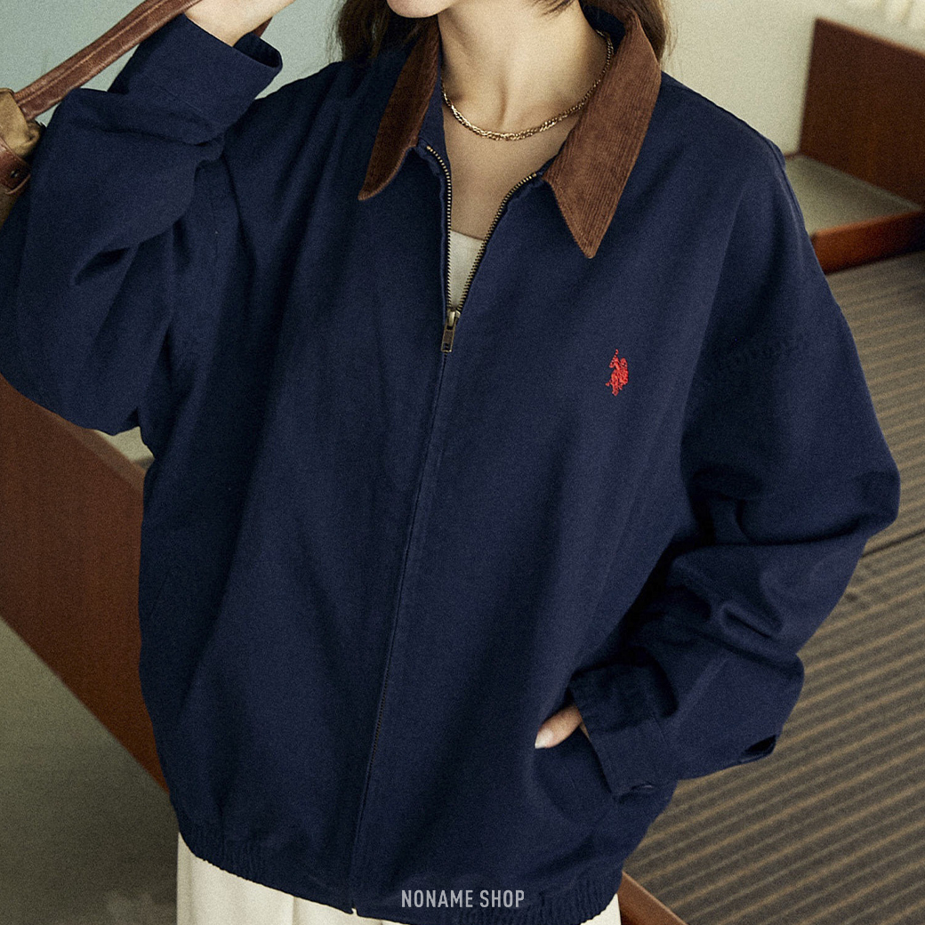 U.S. POLO ASSN. 燈芯絨領 寬鬆 復古 外套 三色 (男款)