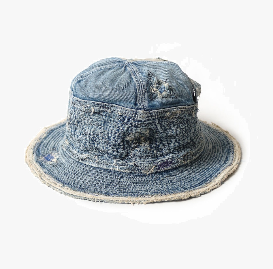 KAPITAL 11.5oz Denim The Old Man and the Sea Hat (Distressed Remake) - PRE ORDER ITEM (預訂中)