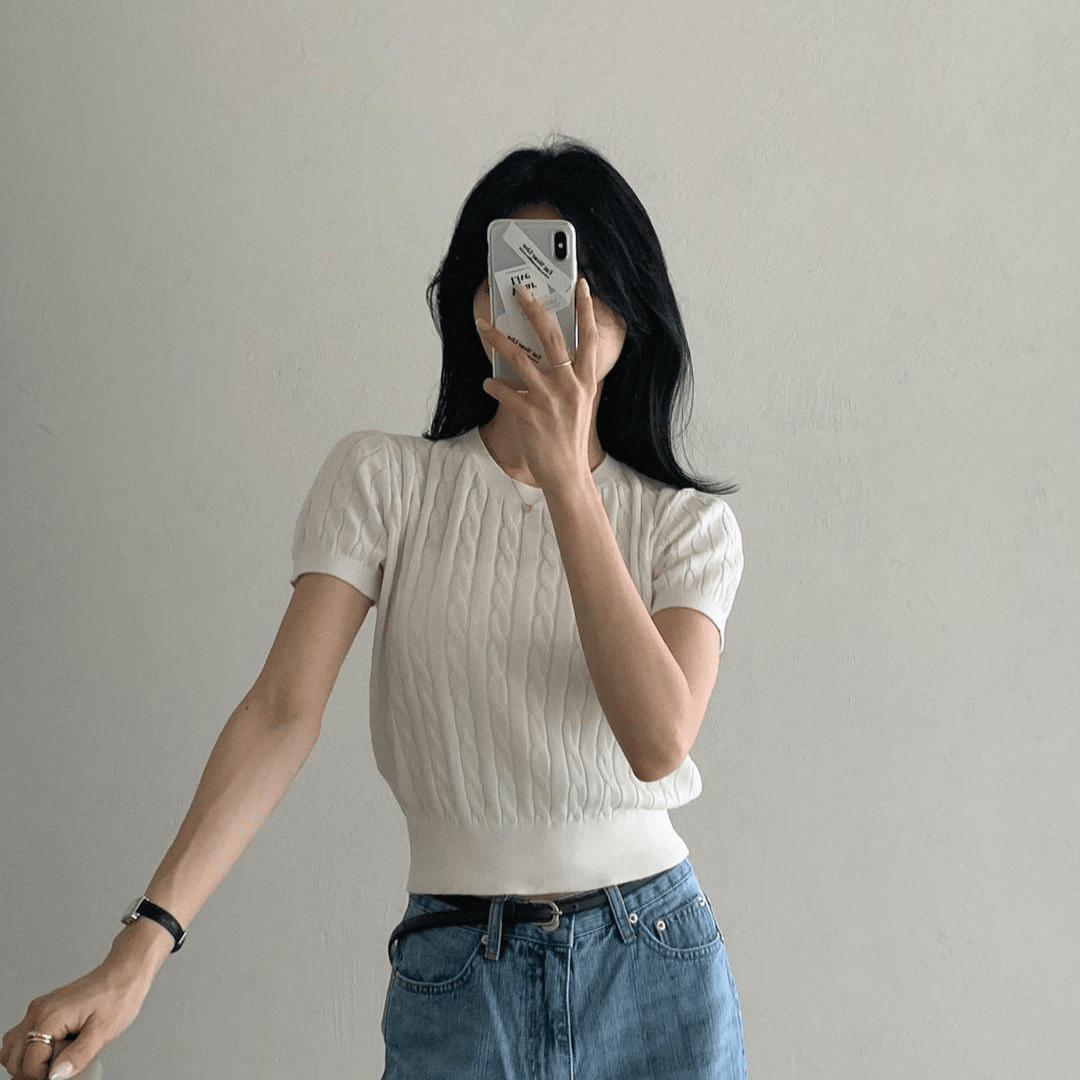 Eat Wear Live | Knuts Twisted Round Short-Sleeved Knitwear