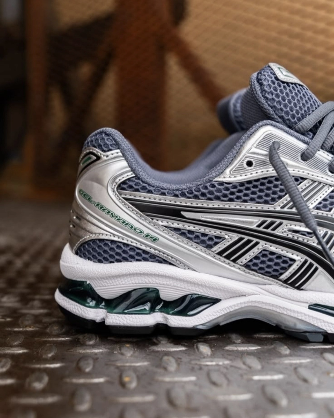男鞋 ASICS GEL-KAYANO 14 'Jasper Green' 銀黑灰 銀綠 復古 休閒 慢跑鞋【1203A537-020】